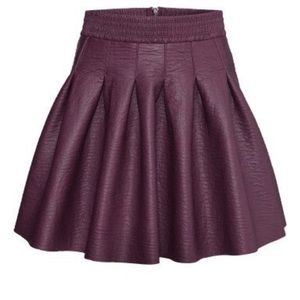 H&M FAUX LEATHER SKIRT